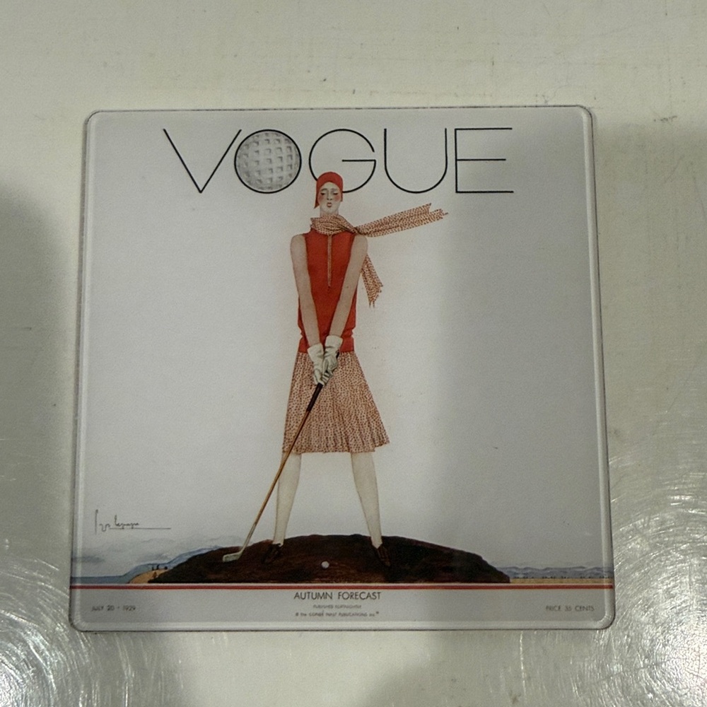 Vogue Magazine Covers Art Deco Beverage Coasters Set - Picture 4 of 7